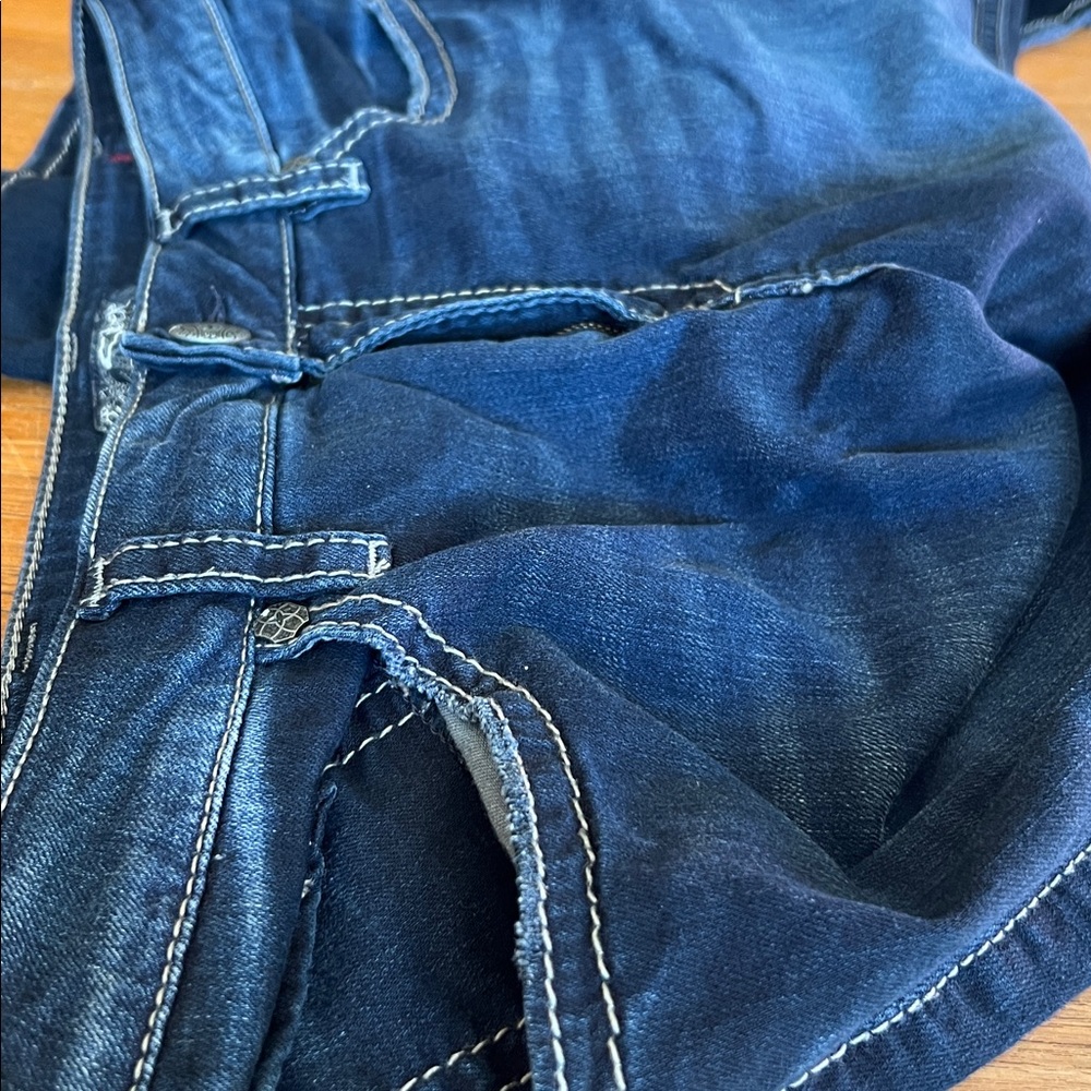 Silver Suki  Jesns Mid Capri 18 - Picture 6 of 13